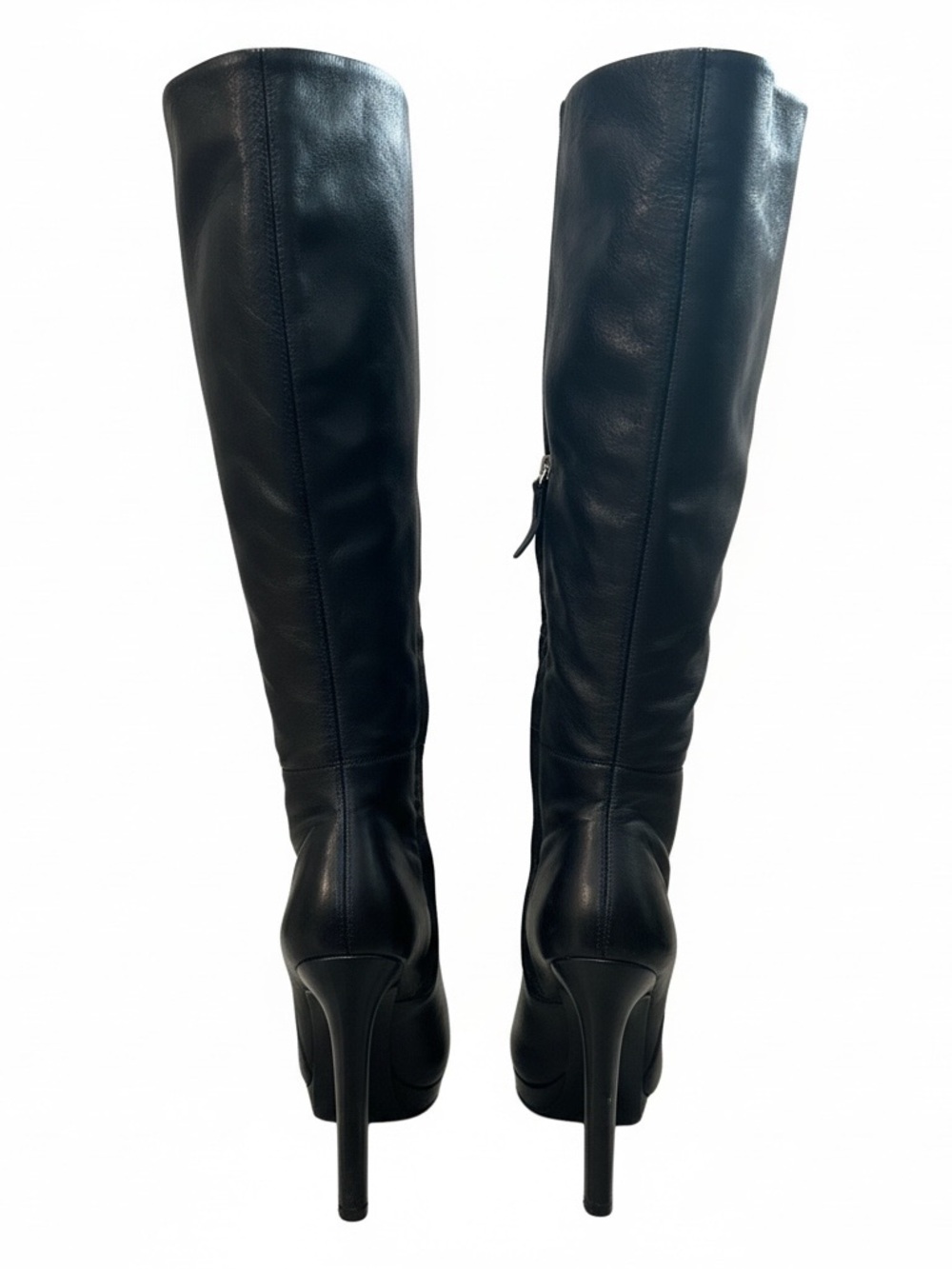 Runwayy 613 Black Knee High Platform Stiletto Boots Size 9M Statement Y2K - Picture 7 of 11